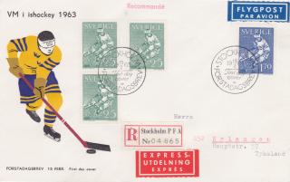 Eishockey WM 1963 in Stockholm - alte historische Fotos Ansichten Bilder Aufnahmen Ansichtskarten 