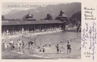 Warmbad Villach, Thermal Freibad - alte historische Fotos Ansichten Bilder Aufnahmen Ansichtskarten 