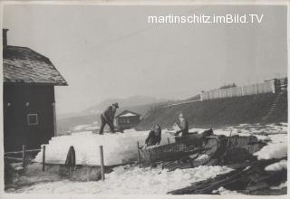 Drobollach, Eisgewinnung für die Kühlhäuser - alte historische Fotos Ansichten Bilder Aufnahmen Ansichtskarten 