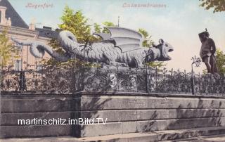 Lindwurmbrunnen - alte historische Fotos Ansichten Bilder Aufnahmen Ansichtskarten 