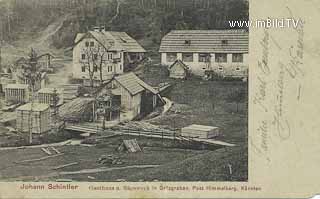 Gasthaus und Sägewerk bei Himmelberg - alte historische Fotos Ansichten Bilder Aufnahmen Ansichtskarten 