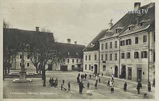 Feldkirchen Hauptplatz - alte historische Fotos Ansichten Bilder Aufnahmen Ansichtskarten 