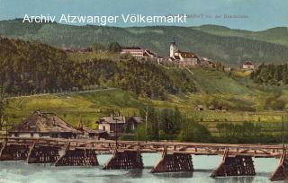 Völkermarkt, Draubrücke - Völkermarkt - alte historische Fotos Ansichten Bilder Aufnahmen Ansichtskarten 