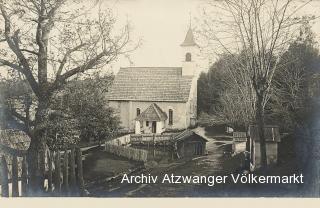 Obere Fellach, Kirche - Villach - alte historische Fotos Ansichten Bilder Aufnahmen Ansichtskarten 