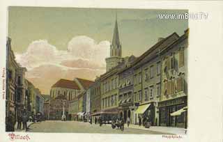 Hauptplatz Villach mit Rautterhaus - Villach - alte historische Fotos Ansichten Bilder Aufnahmen Ansichtskarten 