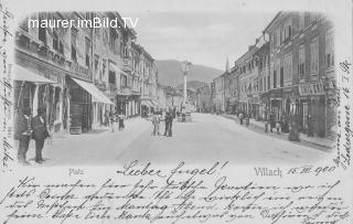 Hauptplatz - Villach - alte historische Fotos Ansichten Bilder Aufnahmen Ansichtskarten 