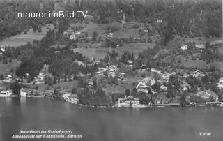 Annenheim vom See - Treffen am Ossiacher See - alte historische Fotos Ansichten Bilder Aufnahmen Ansichtskarten 