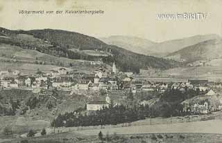 Völkermarkt von der Kalvarienbergseite - Völkermarkt - alte historische Fotos Ansichten Bilder Aufnahmen Ansichtskarten 