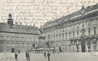Innerer Burgplatz - Wien - alte historische Fotos Ansichten Bilder Aufnahmen Ansichtskarten 