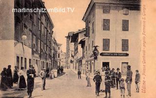  Udine, Piazza Garibaldi, Apotheke S. Giorgio - Friaul Julisch Venetien - alte historische Fotos Ansichten Bilder Aufnahmen Ansichtskarten 