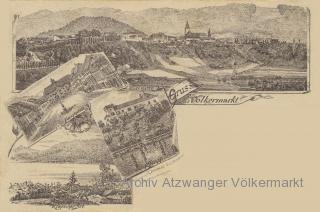 Älteste Ansichtskarte von Völkermarkt - Völkermarkt - alte historische Fotos Ansichten Bilder Aufnahmen Ansichtskarten 