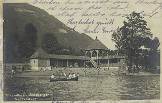 Strandbad Weneberger Sattendorf - Europa - alte historische Fotos Ansichten Bilder Aufnahmen Ansichtskarten 