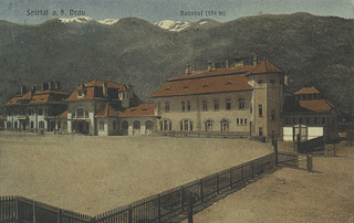 Bahnhof - Spittal an der Drau - alte historische Fotos Ansichten Bilder Aufnahmen Ansichtskarten 