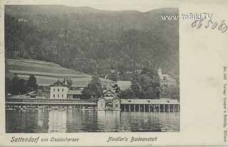 Nindlers Badeanstalt - Villach Land - alte historische Fotos Ansichten Bilder Aufnahmen Ansichtskarten 