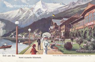 Zell am See, Hotel Kaiserin Elisabeth - Zell am See - alte historische Fotos Ansichten Bilder Aufnahmen Ansichtskarten 