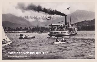 Klagenfurt, Dampfschiff Thalia  - Klagenfurt am Wörthersee - alte historische Fotos Ansichten Bilder Aufnahmen Ansichtskarten 