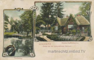 2 Bild Litho Karte - Gonobitz  - Sann-Gegend (Savinjska) - alte historische Fotos Ansichten Bilder Aufnahmen Ansichtskarten 