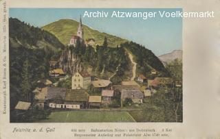 Feistritz an der Gail Ortsansicht - Kärnten - alte historische Fotos Ansichten Bilder Aufnahmen Ansichtskarten 