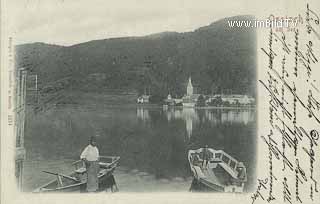 Blick auf Ossiach - alte historische Fotos Ansichten Bilder Aufnahmen Ansichtskarten 