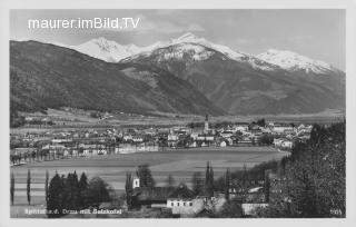 Spittal a. d. Drau mit Salzkofel - Spittal an der Drau - alte historische Fotos Ansichten Bilder Aufnahmen Ansichtskarten 