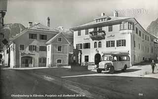 Postplatz in Oberdrauburg - Oberdrauburg - alte historische Fotos Ansichten Bilder Aufnahmen Ansichtskarten 