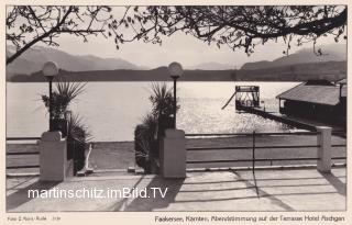  Strandhotel  Aschgan, Strandterrasse - Kärnten - alte historische Fotos Ansichten Bilder Aufnahmen Ansichtskarten 