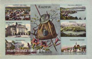 Klagenfurt, Mehrbildkarte - Oesterreich - alte historische Fotos Ansichten Bilder Aufnahmen Ansichtskarten 