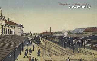 Bahnhof in Klagenfurt - Kärnten - alte historische Fotos Ansichten Bilder Aufnahmen Ansichtskarten 