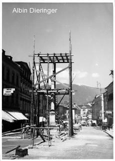 Dreifaltigkeitssäule Säulenaufbau - Villach-Innere Stadt - alte historische Fotos Ansichten Bilder Aufnahmen Ansichtskarten 