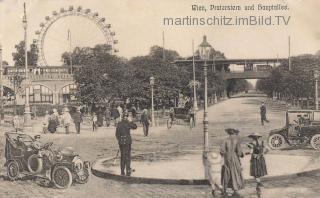 Wien, Praterstern und Hauptallee - Wien,Leopoldstadt - alte historische Fotos Ansichten Bilder Aufnahmen Ansichtskarten 