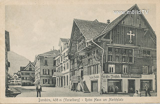 Dornbirn - Rotes Haus - Vorarlberg - alte historische Fotos Ansichten Bilder Aufnahmen Ansichtskarten 