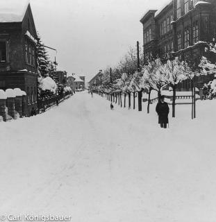 Gymnasium Peraustraße. Blick nach SO - Peraustraße - alte historische Fotos Ansichten Bilder Aufnahmen Ansichtskarten 