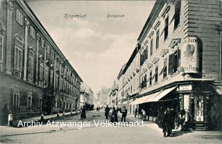 Klagenfurt Burggasse - Kärnten - alte historische Fotos Ansichten Bilder Aufnahmen Ansichtskarten 