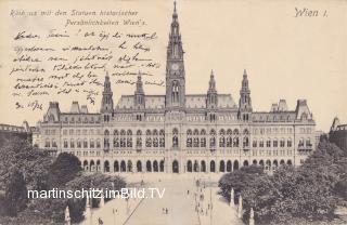 Wien Rathaus - Wien - alte historische Fotos Ansichten Bilder Aufnahmen Ansichtskarten 