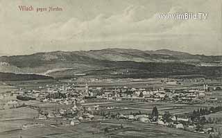 Villach Blick von der Johanneshöhe - Kärnten - alte historische Fotos Ansichten Bilder Aufnahmen Ansichtskarten 