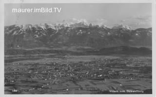 Blick vom Oswaldiberg - Villach - alte historische Fotos Ansichten Bilder Aufnahmen Ansichtskarten 