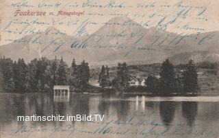 Insel Nordansicht - Faak am See - alte historische Fotos Ansichten Bilder Aufnahmen Ansichtskarten 