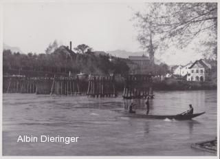 Villach, Abtrag der Kriegsbrücke - Kärnten - alte historische Fotos Ansichten Bilder Aufnahmen Ansichtskarten 