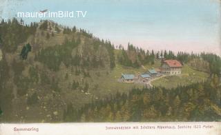 Sonnwendstein mit Schülers Alpenhaus - alte historische Fotos Ansichten Bilder Aufnahmen Ansichtskarten 
