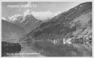 Zell am See gegen Kitzsteinhorn - alte historische Fotos Ansichten Bilder Aufnahmen Ansichtskarten 