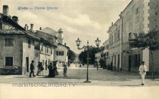 Grado, Piazza Grande - Italien - alte historische Fotos Ansichten Bilder Aufnahmen Ansichtskarten 