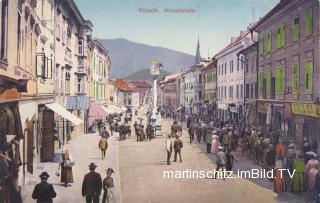 Villach, Hauptplatz - Hauptplatz - alte historische Fotos Ansichten Bilder Aufnahmen Ansichtskarten 