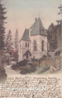 Semmering, Kapelle - Semmering - alte historische Fotos Ansichten Bilder Aufnahmen Ansichtskarten 