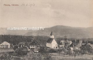 Pisweg - Ortsansicht mit Kirche - Oesterreich - alte historische Fotos Ansichten Bilder Aufnahmen Ansichtskarten 