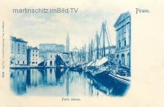 Piran, Hafen - Europa - alte historische Fotos Ansichten Bilder Aufnahmen Ansichtskarten 