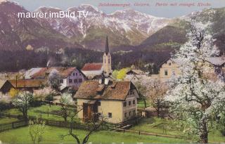Goisern - Partie mit evangel. Kirche - Bad Goisern am Hallstättersee - alte historische Fotos Ansichten Bilder Aufnahmen Ansichtskarten 