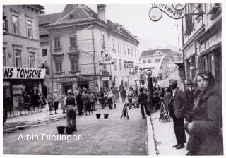 Hauptplatz Straßenerneuerung - Villach(Stadt) - alte historische Fotos Ansichten Bilder Aufnahmen Ansichtskarten 