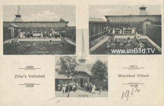 Zillerbad - Warmbad - Villach - alte historische Fotos Ansichten Bilder Aufnahmen Ansichtskarten 