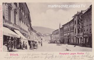 Villach, Hauptplatz - alte historische Fotos Ansichten Bilder Aufnahmen Ansichtskarten 