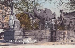 Lindwurmbrunnen - alte historische Fotos Ansichten Bilder Aufnahmen Ansichtskarten 